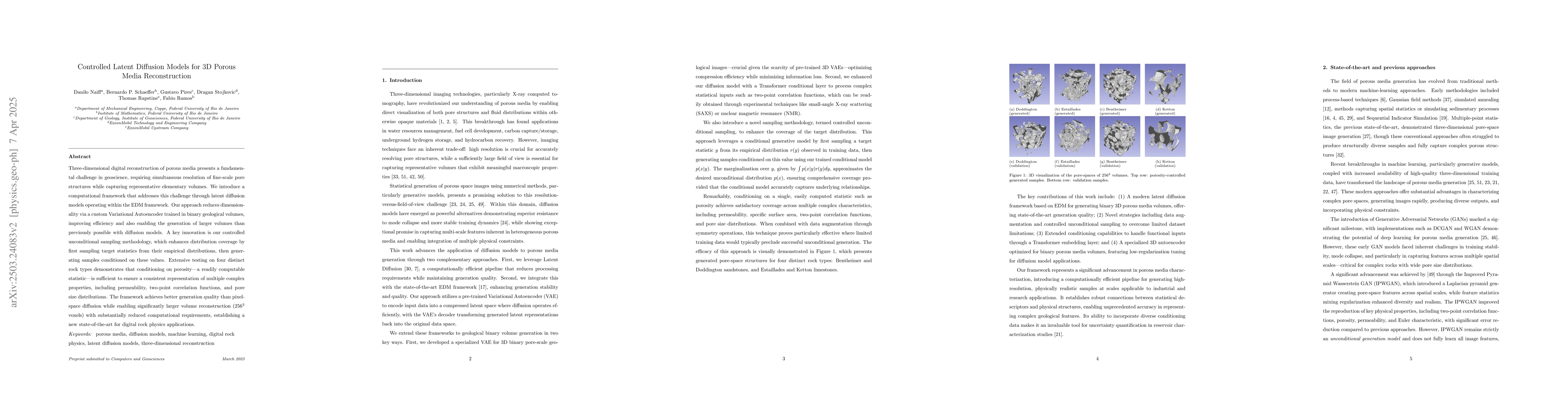 Thumbnail for Controlled Latent Diffusion Models for 3D Porous Media Reconstruction