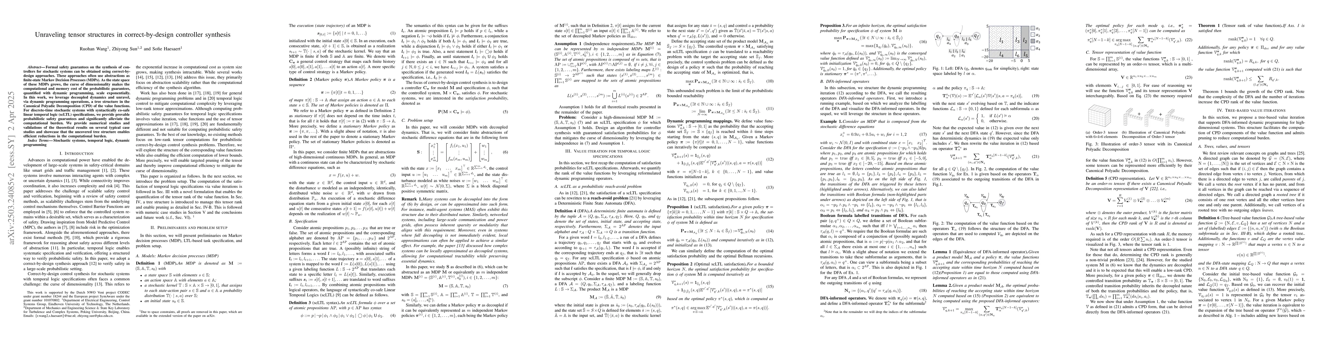 Thumbnail for Unraveling tensor structures in correct-by-design controller synthesis