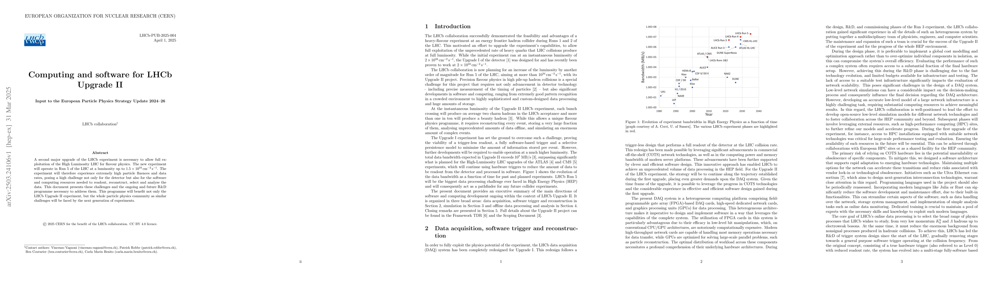 Thumbnail for Computing and software for LHCb Upgrade II