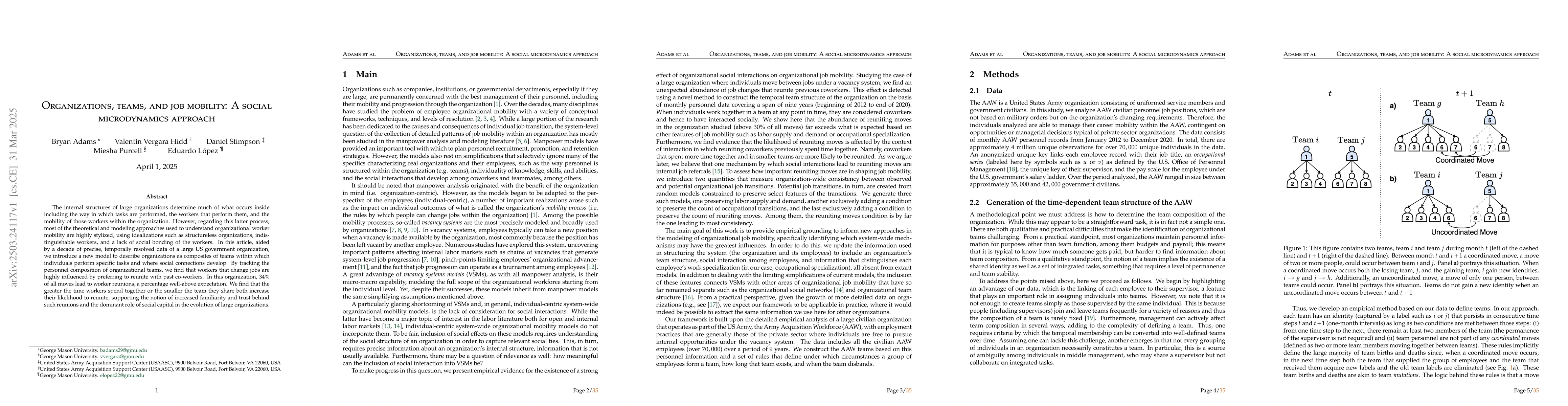 Thumbnail for Organizations, teams, and job mobility: A social microdynamics approach