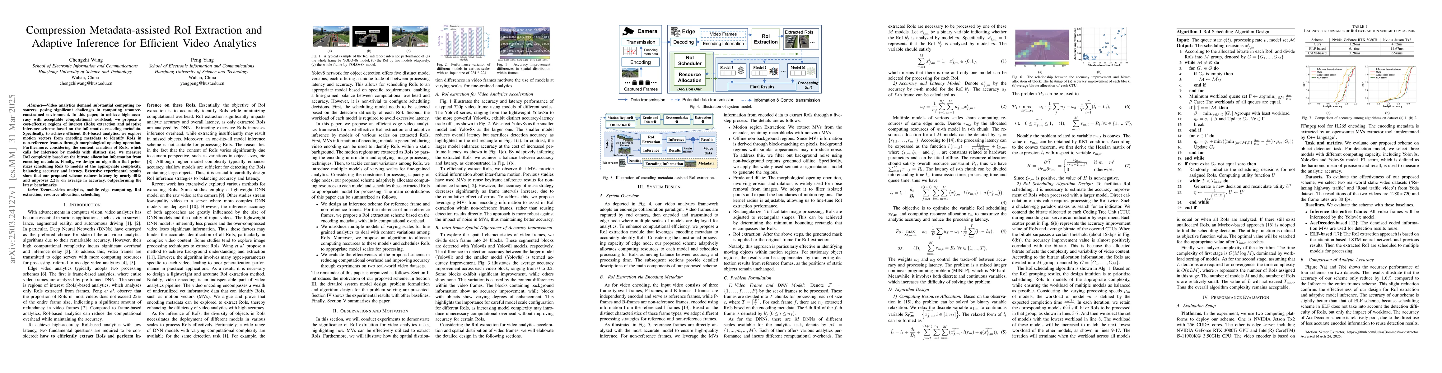 Thumbnail for Compression Metadata-assisted RoI Extraction and Adaptive Inference for
  Efficient Video Analytics
