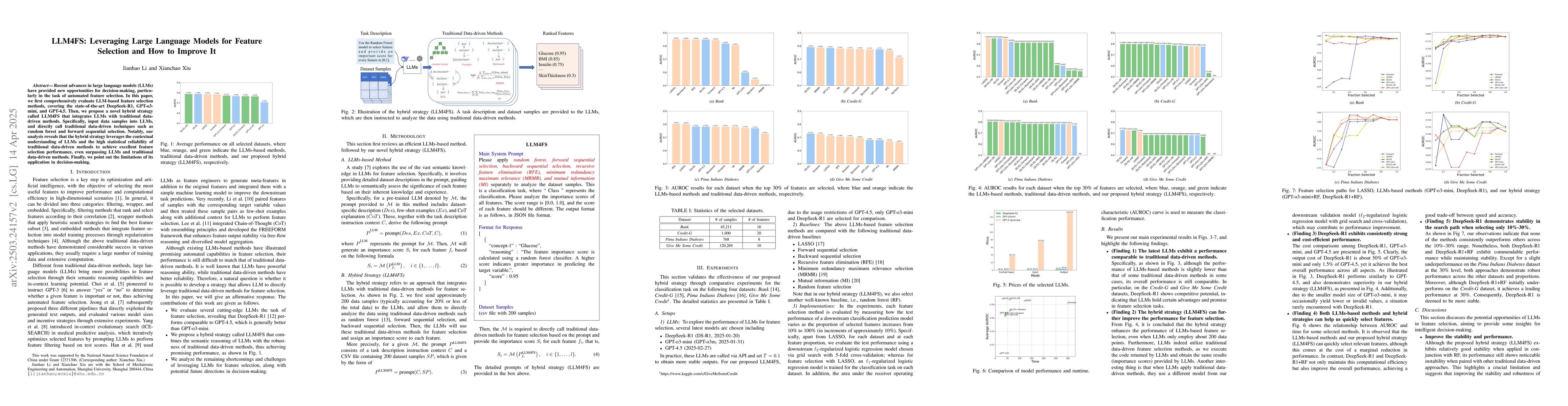 Thumbnail for LLM4FS: Leveraging Large Language Models for Feature Selection and How
  to Improve It