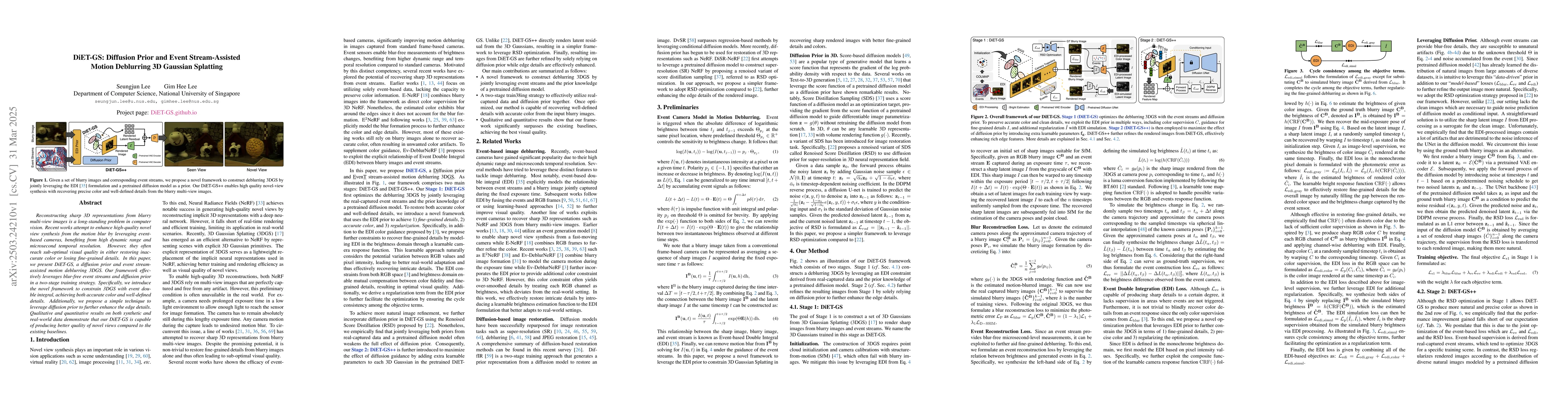 Thumbnail for DiET-GS: Diffusion Prior and Event Stream-Assisted Motion Deblurring 3D
  Gaussian Splatting