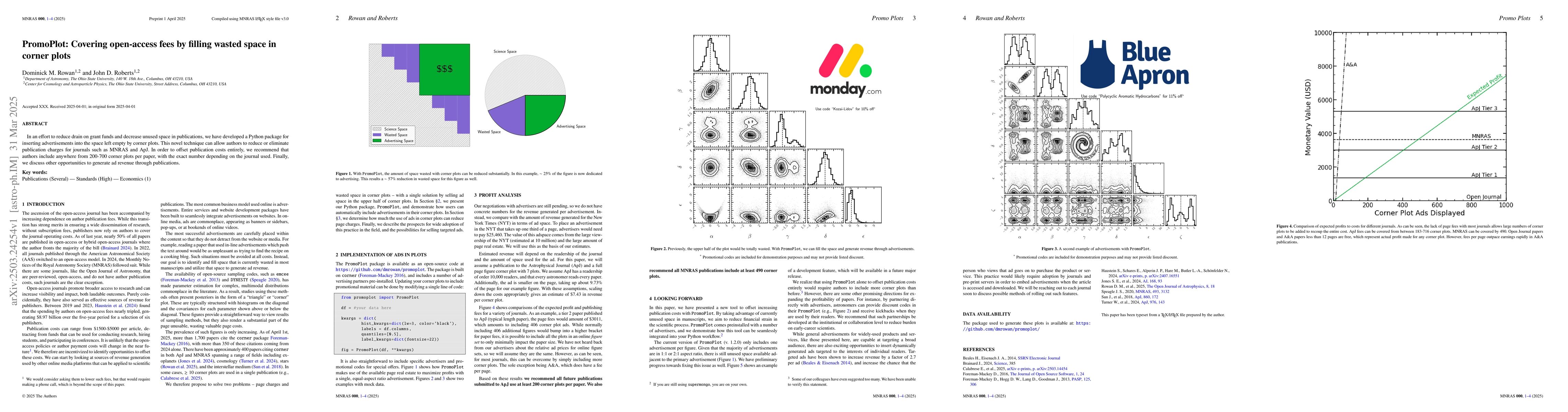 Thumbnail for PromoPlot: Covering open-access fees by filling wasted space in corner
  plots