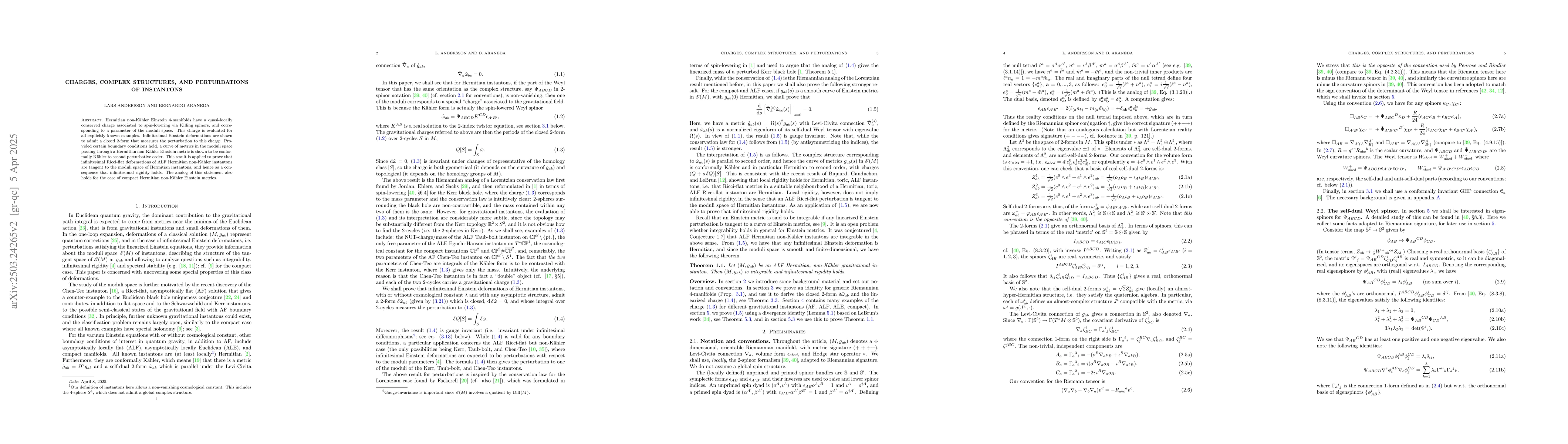 Thumbnail for Charges, complex structures, and perturbations of instantons