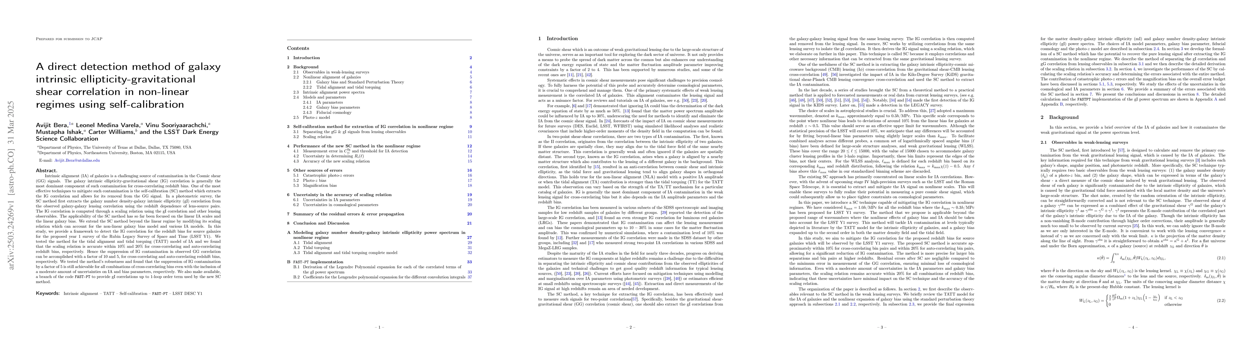 Thumbnail for A direct detection method of galaxy intrinsic ellipticity-gravitational
  shear correlation in non-linear regimes using self-calibration