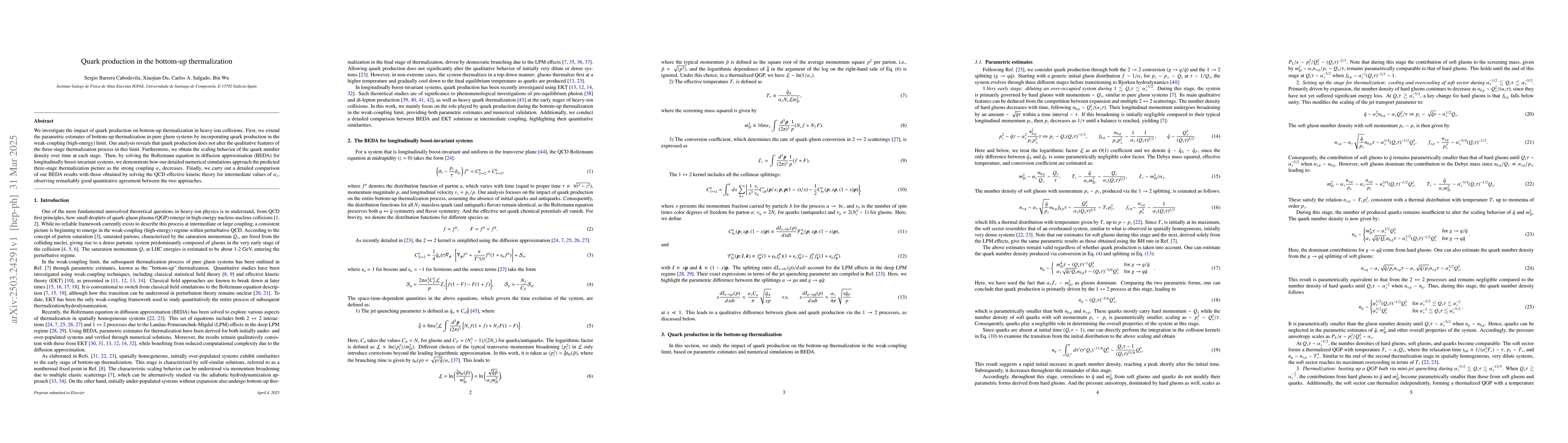 Thumbnail for Quark production in the bottom-up thermalization