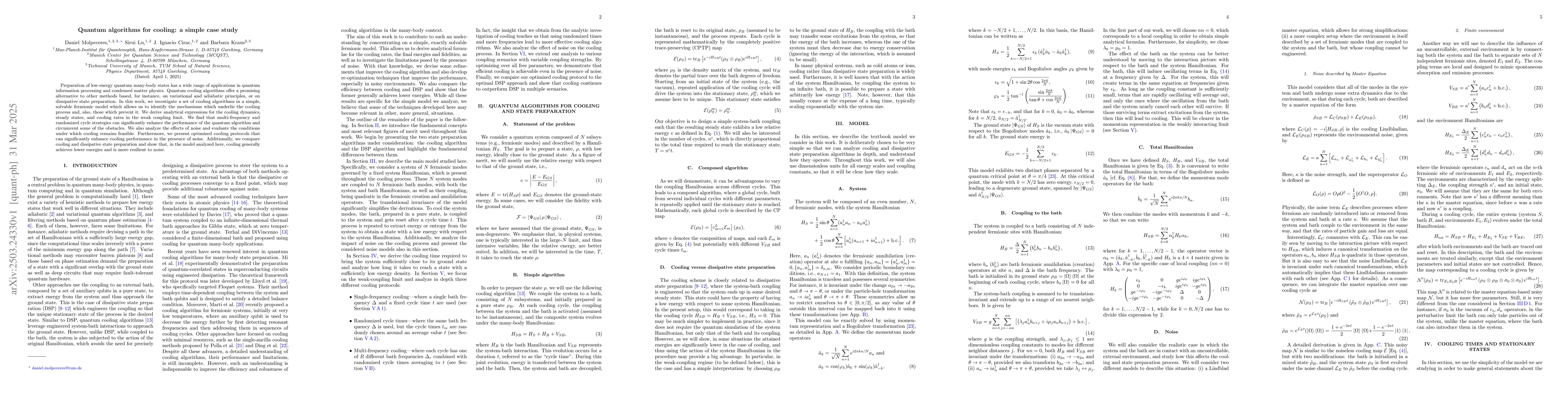 Thumbnail for Quantum algorithms for cooling: a simple case study