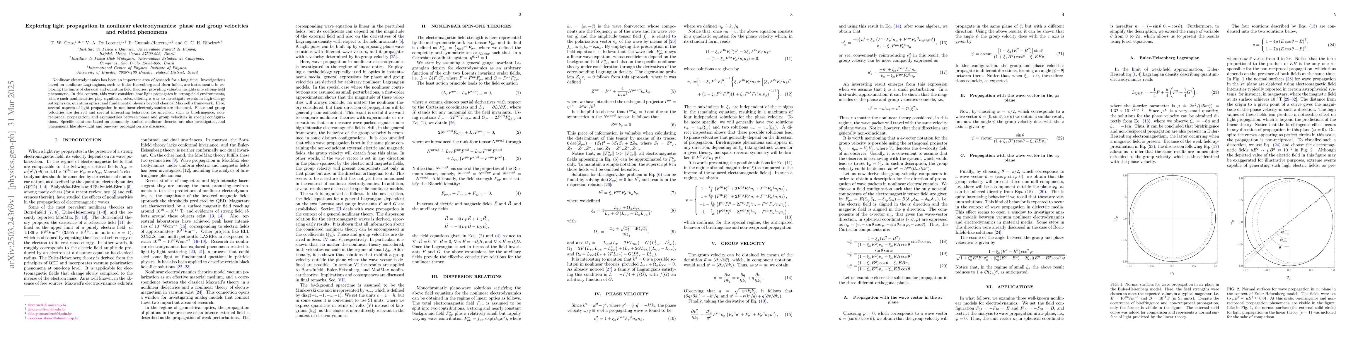 Thumbnail for Exploring light propagation in nonlinear electrodynamics: phase and
  group velocities and related phenomena