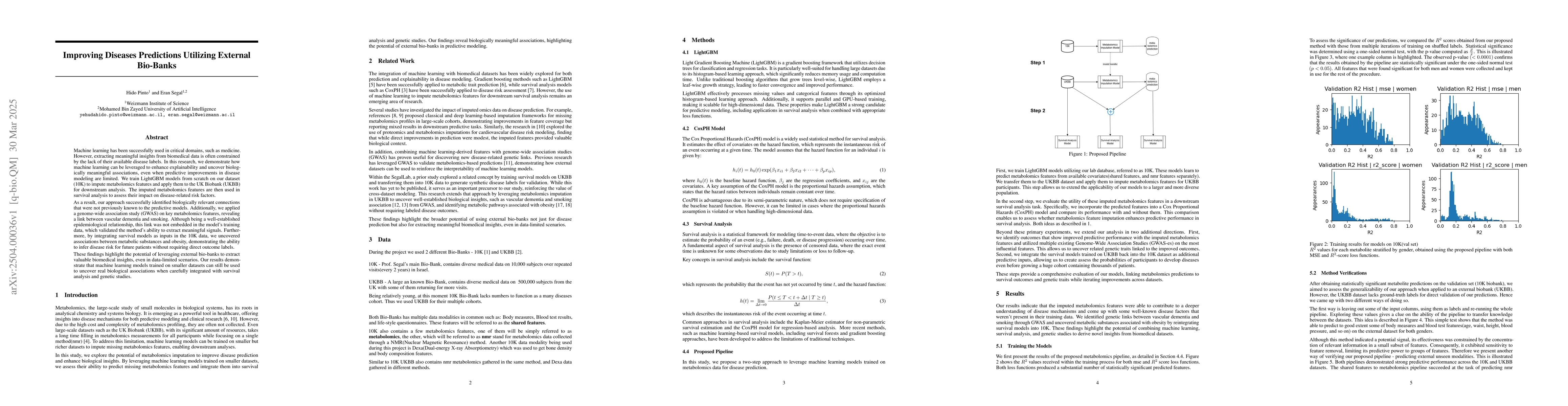 Thumbnail for Improving Diseases Predictions Utilizing External Bio-Banks