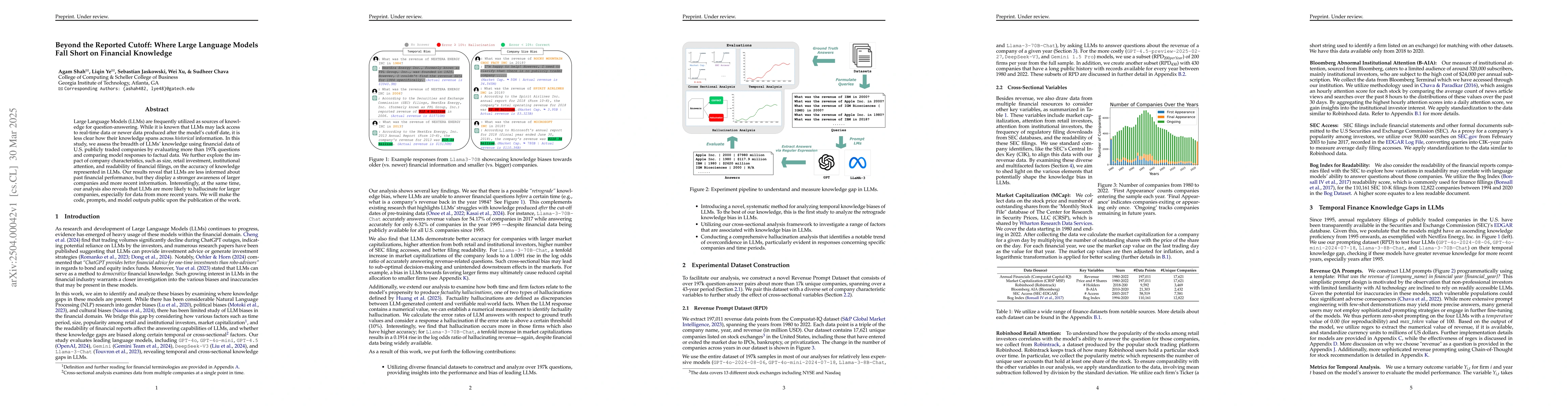 Thumbnail for Beyond the Reported Cutoff: Where Large Language Models Fall Short on
  Financial Knowledge