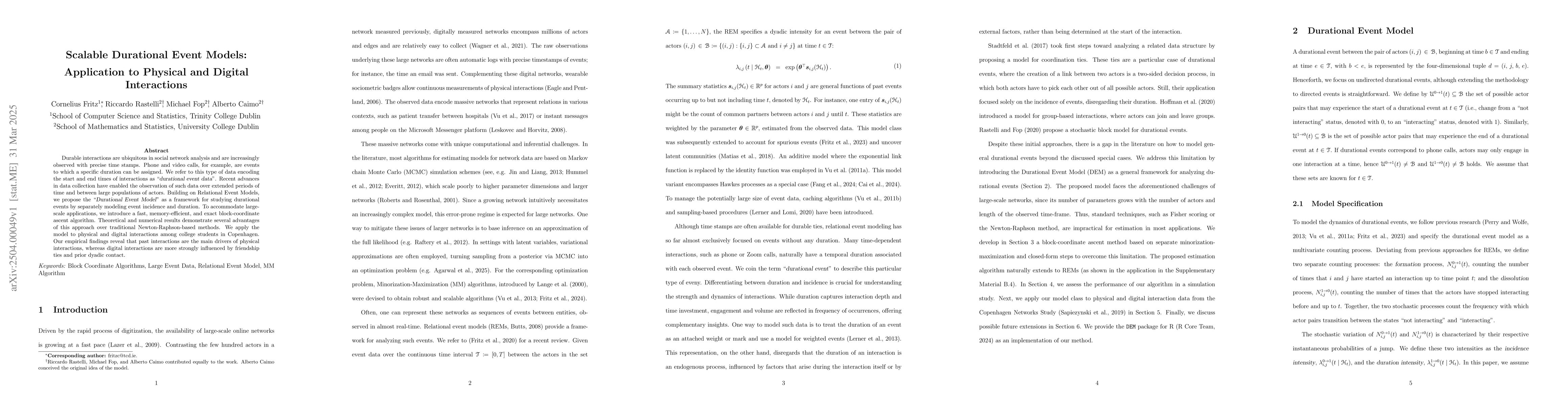 Thumbnail for Scalable Durational Event Models: Application to Physical and Digital
  Interactions