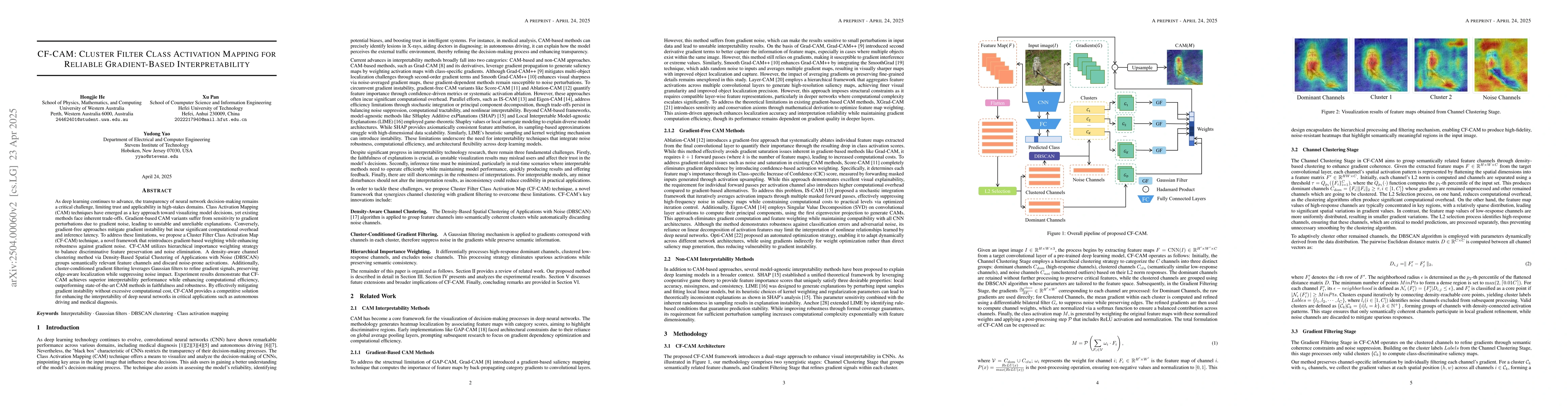 Thumbnail for CF-CAM: Cluster Filter Class Activation Mapping for Reliable
  Gradient-Based Interpretability