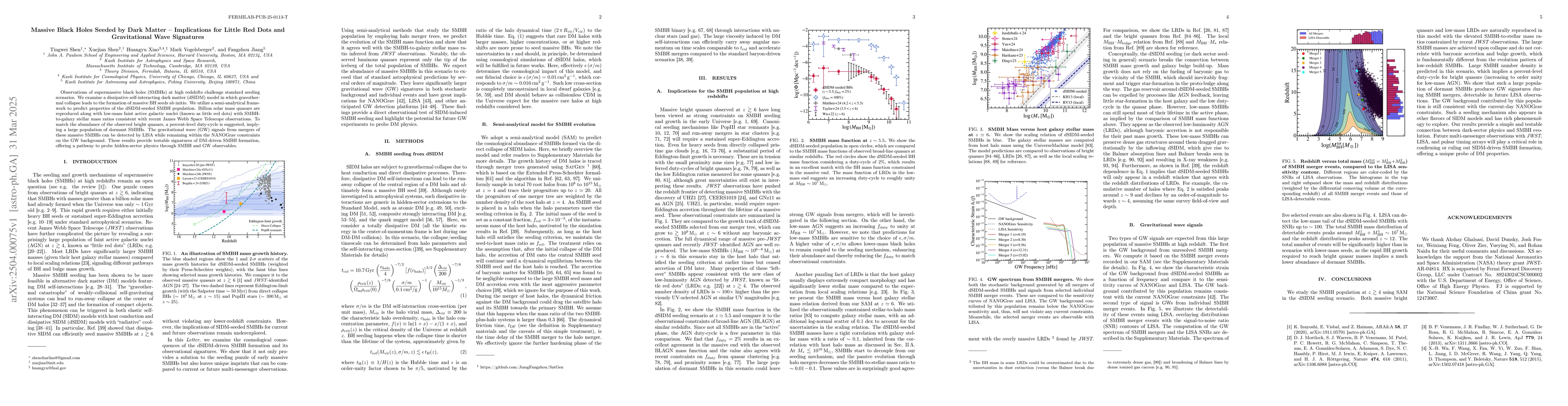 Thumbnail for Massive Black Holes Seeded by Dark Matter -- Implications for Little Red
  Dots and Gravitational Wave Signatures