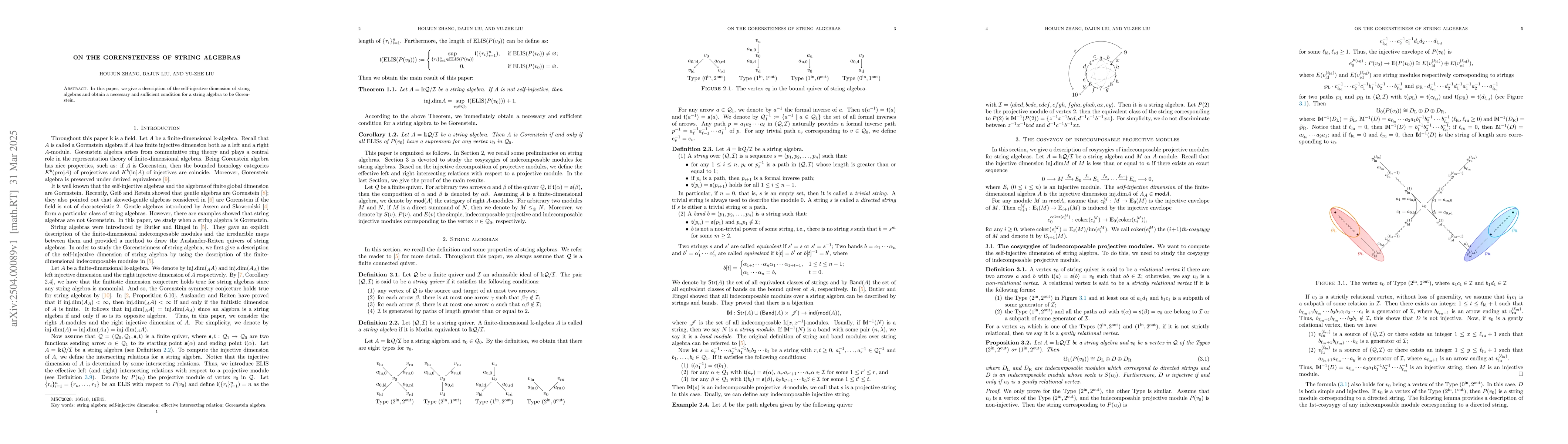 Thumbnail for On the Gorensteiness of string algebras