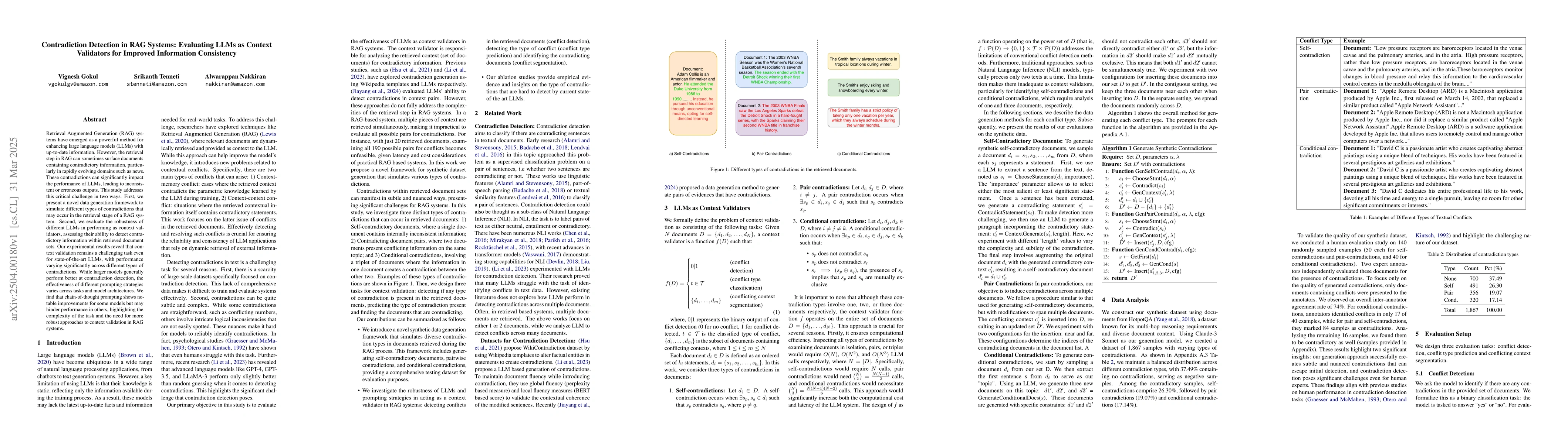 Thumbnail for Contradiction Detection in RAG Systems: Evaluating LLMs as Context
  Validators for Improved Information Consistency
