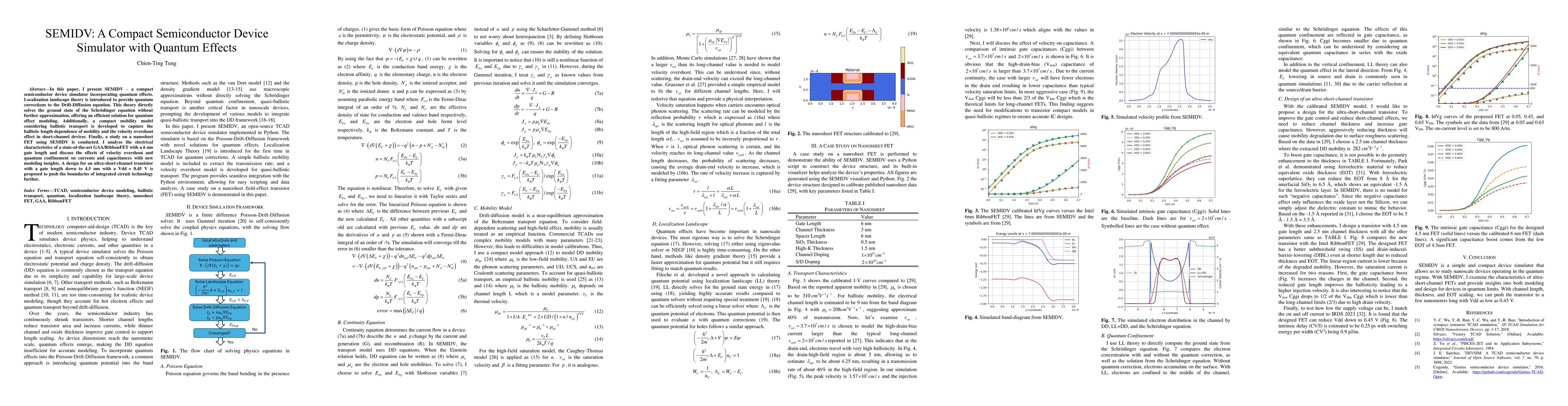 Thumbnail for SEMIDV: A Compact Semiconductor Device Simulator with Quantum Effects