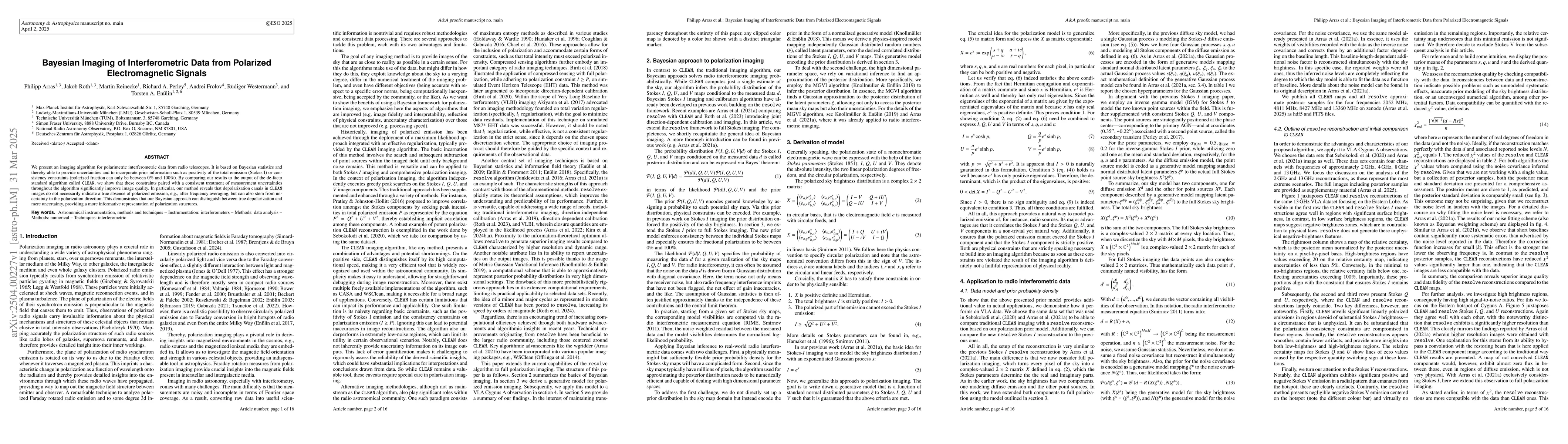 Thumbnail for Bayesian Imaging of Interferometric Data from Polarized Electromagnetic
  Signals
