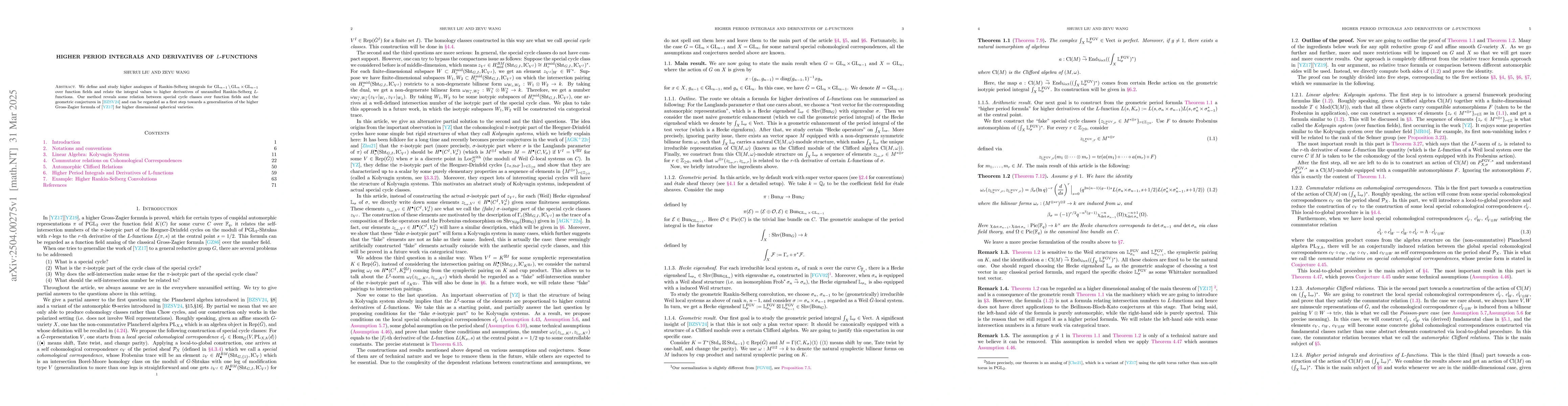 Thumbnail for Higher Period Integrals and Derivatives of L-functions