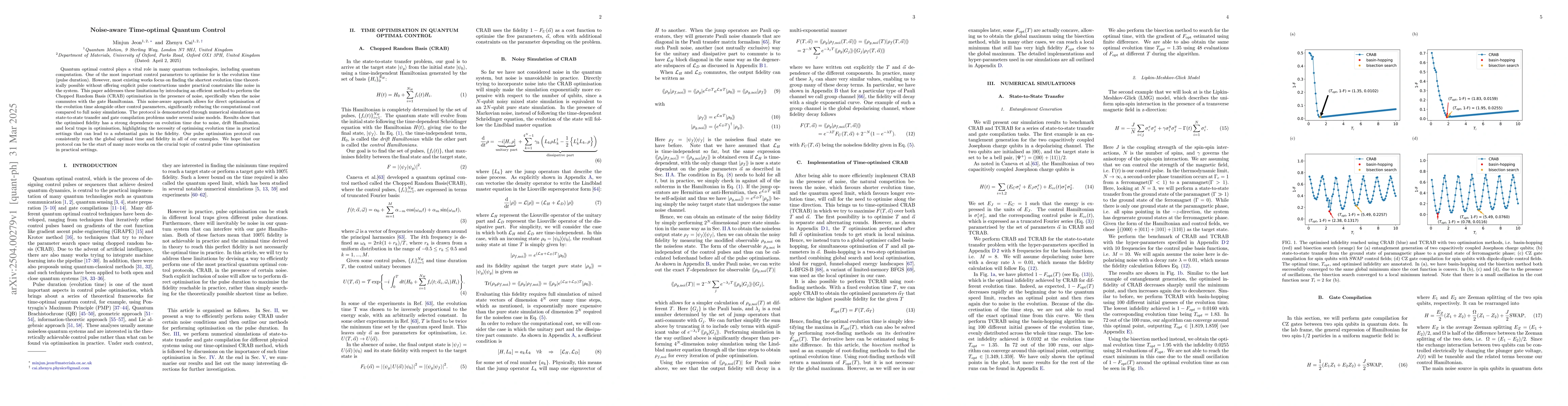 Thumbnail for Noise-aware Time-optimal Quantum Control