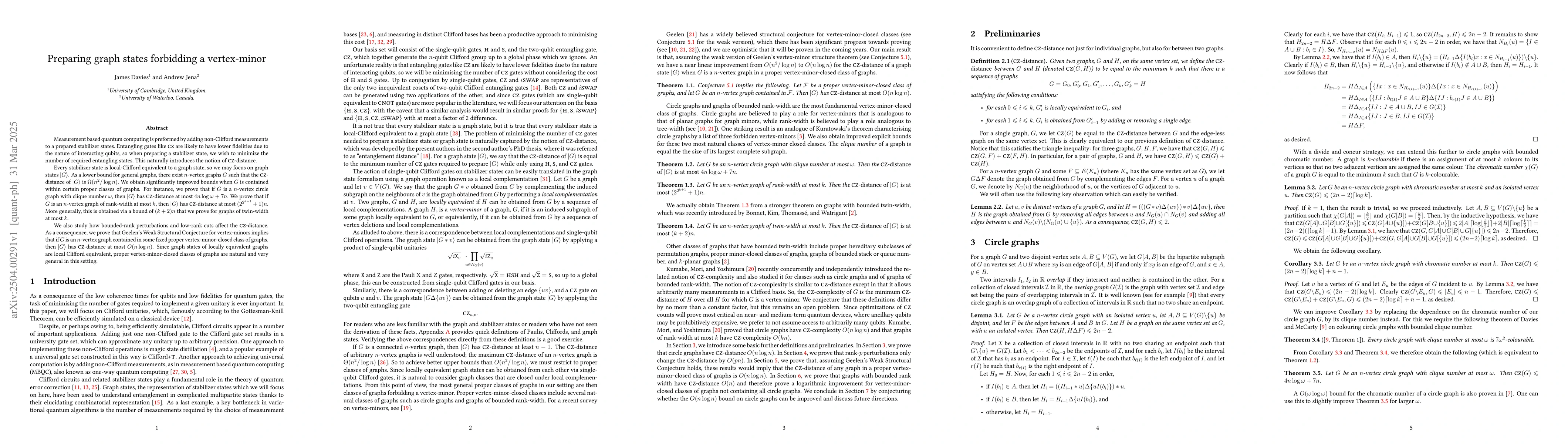 Thumbnail for Preparing graph states forbidding a vertex-minor