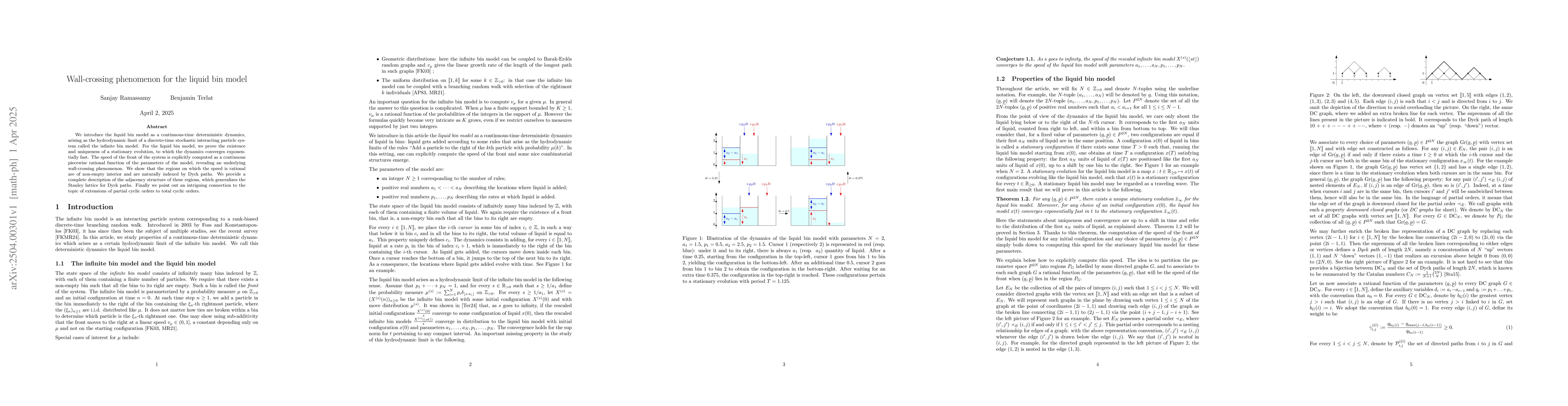 Thumbnail for Wall-crossing phenomenon for the liquid bin model