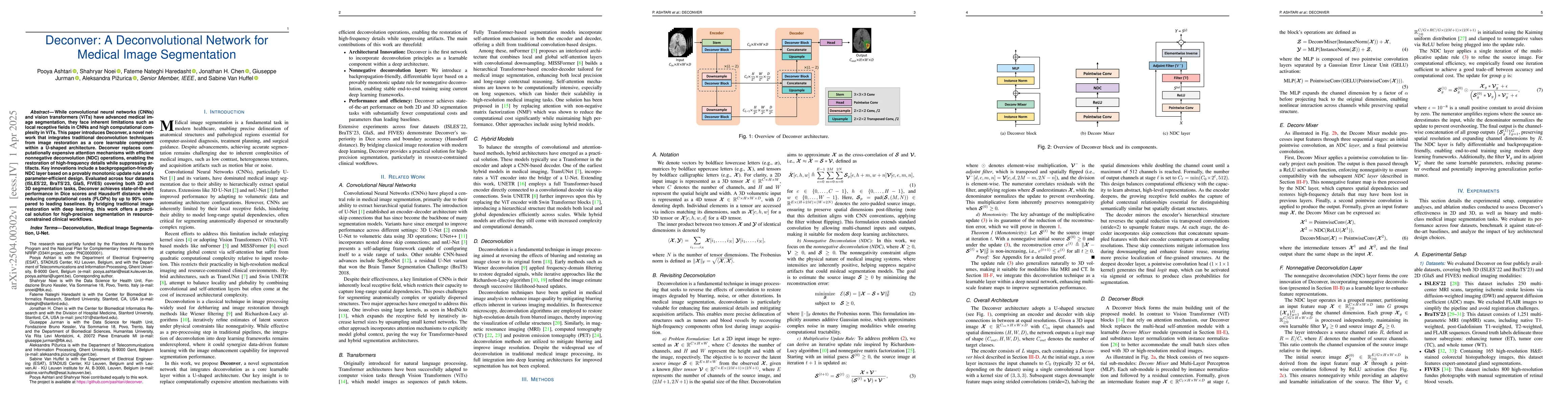 Thumbnail for Deconver: A Deconvolutional Network for Medical Image Segmentation