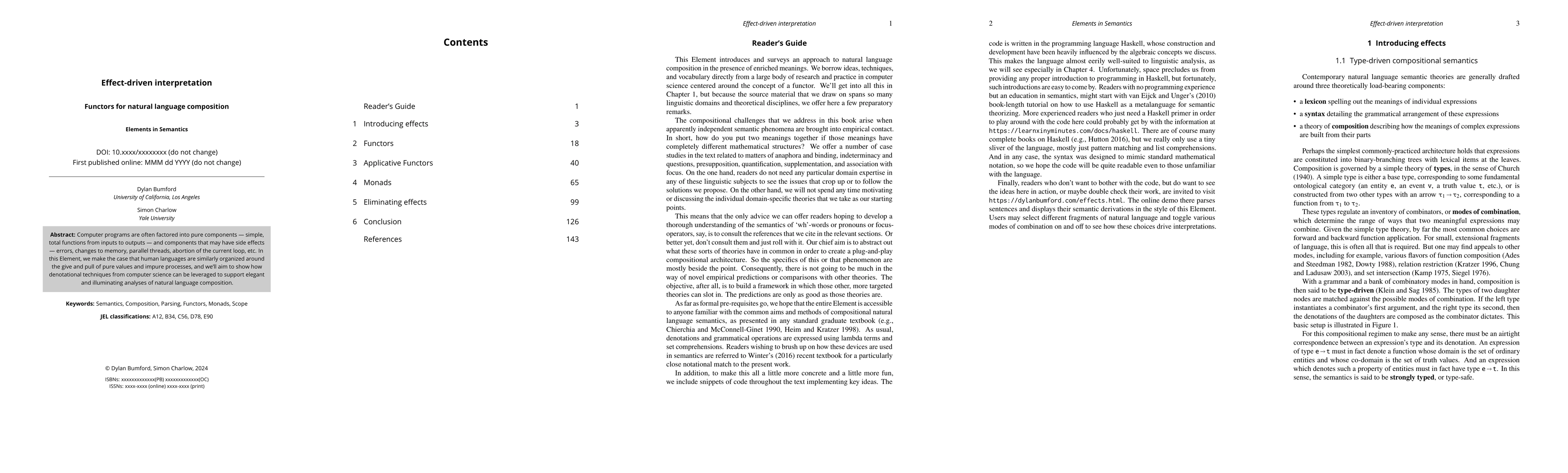 Thumbnail for Effect-driven interpretation: Functors for natural language composition