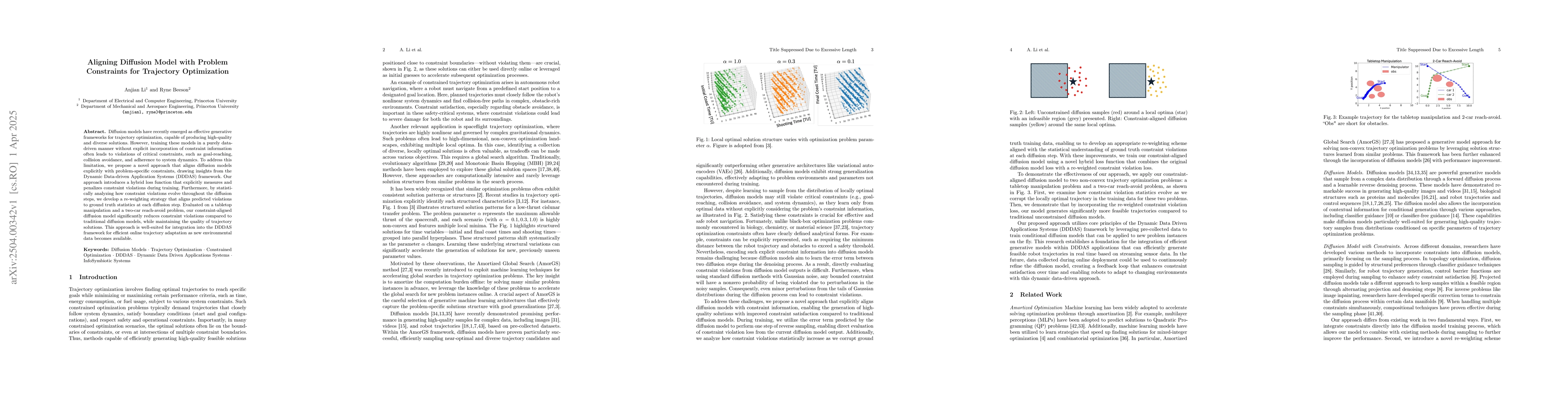 Thumbnail for Aligning Diffusion Model with Problem Constraints for Trajectory
  Optimization