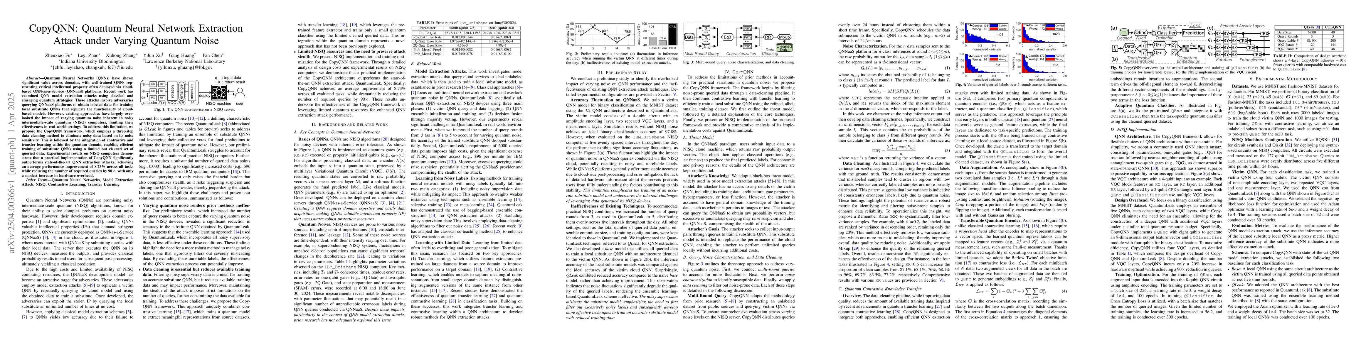Thumbnail for CopyQNN: Quantum Neural Network Extraction Attack under Varying Quantum
  Noise