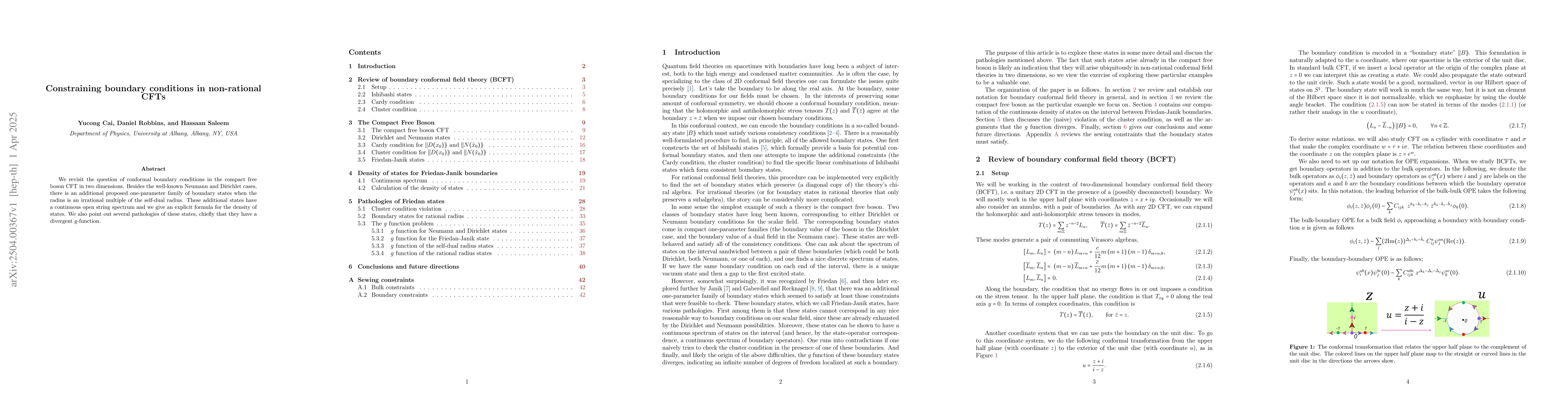 Thumbnail for Constraining boundary conditions in non-rational CFTs