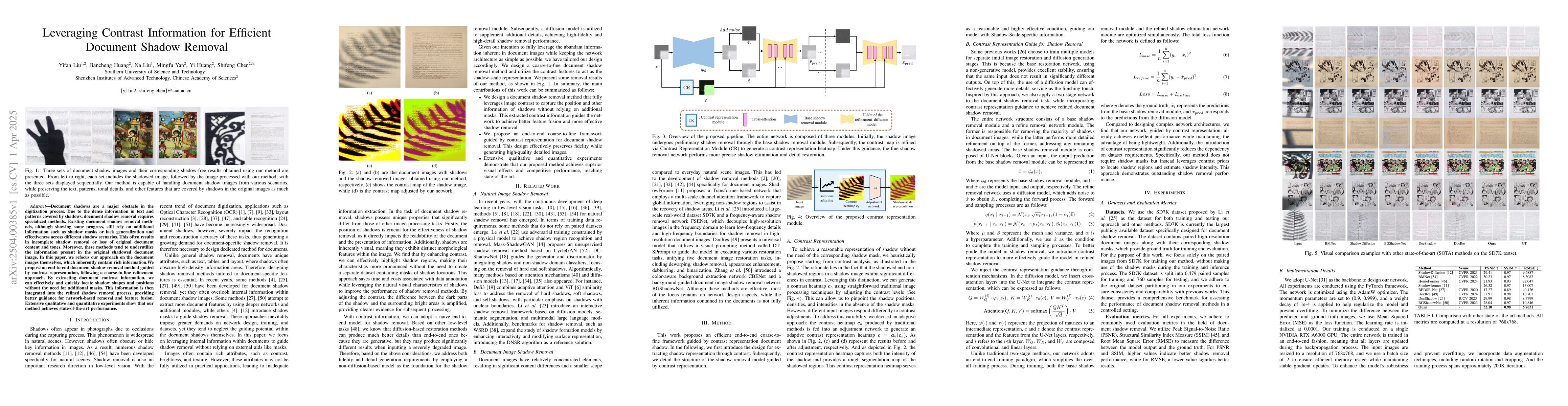 Thumbnail for Leveraging Contrast Information for Efficient Document Shadow Removal