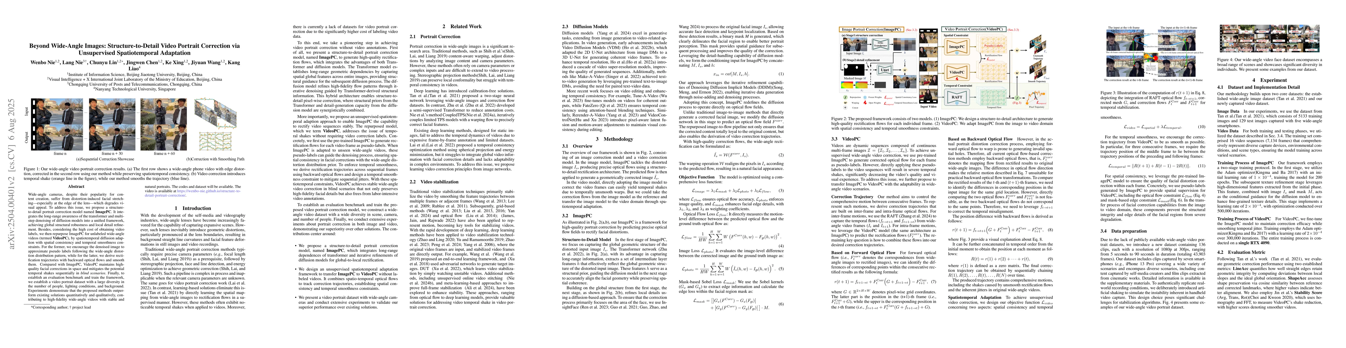 Thumbnail for Beyond Wide-Angle Images: Structure-to-Detail Video Portrait Correction
  via Unsupervised Spatiotemporal Adaptation
