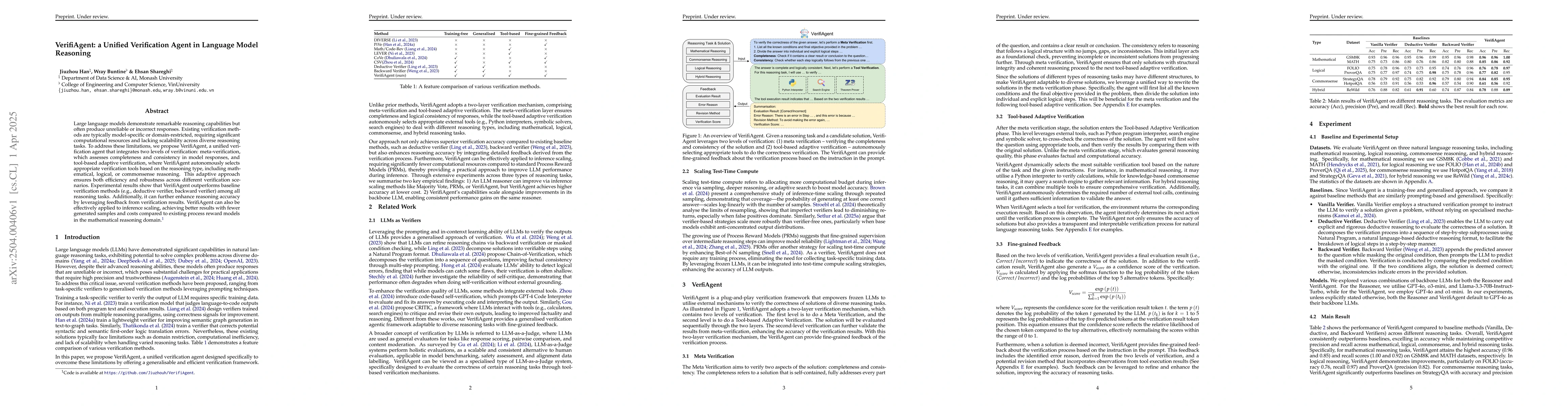 Thumbnail for VerifiAgent: a Unified Verification Agent in Language Model Reasoning