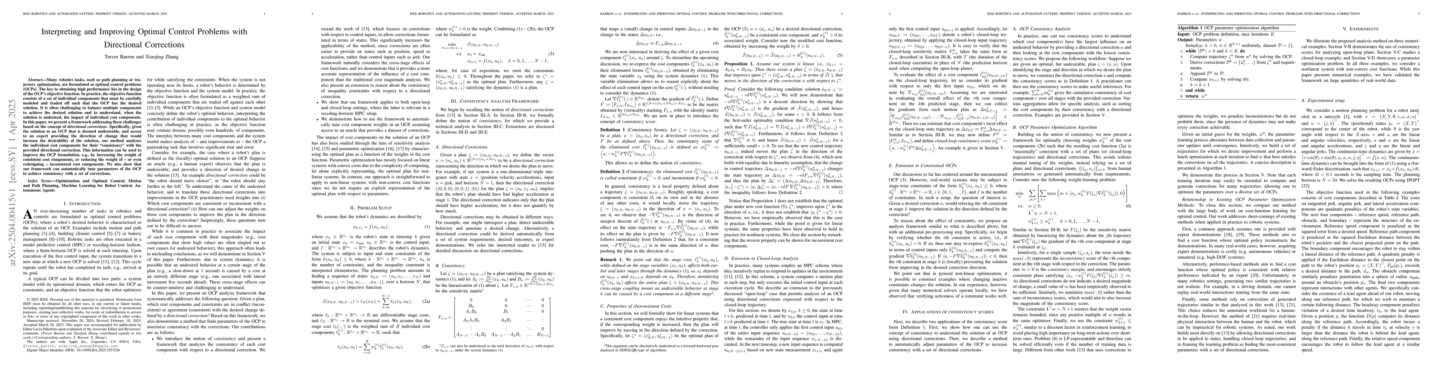 Thumbnail for Interpreting and Improving Optimal Control Problems with Directional
  Corrections
