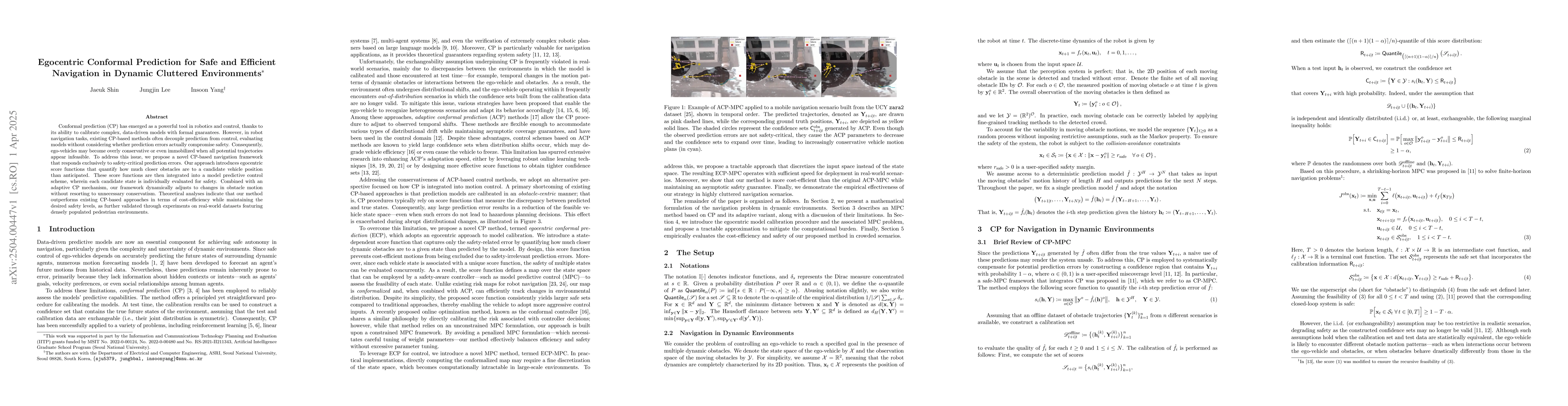 Thumbnail for Egocentric Conformal Prediction for Safe and Efficient Navigation in
  Dynamic Cluttered Environments