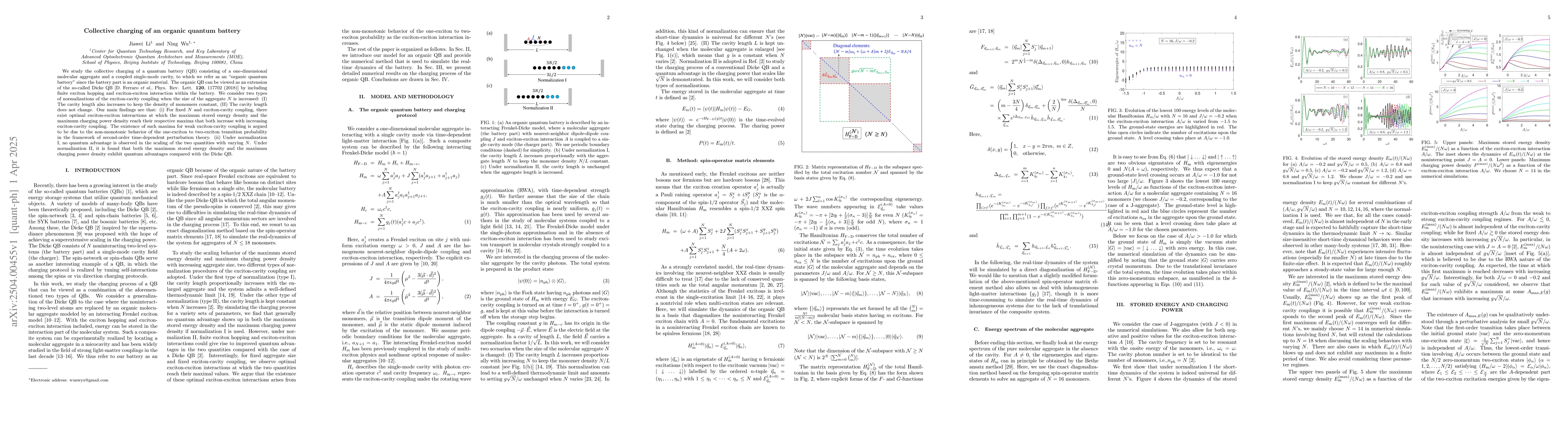 Thumbnail for Collective charging of an organic quantum battery
