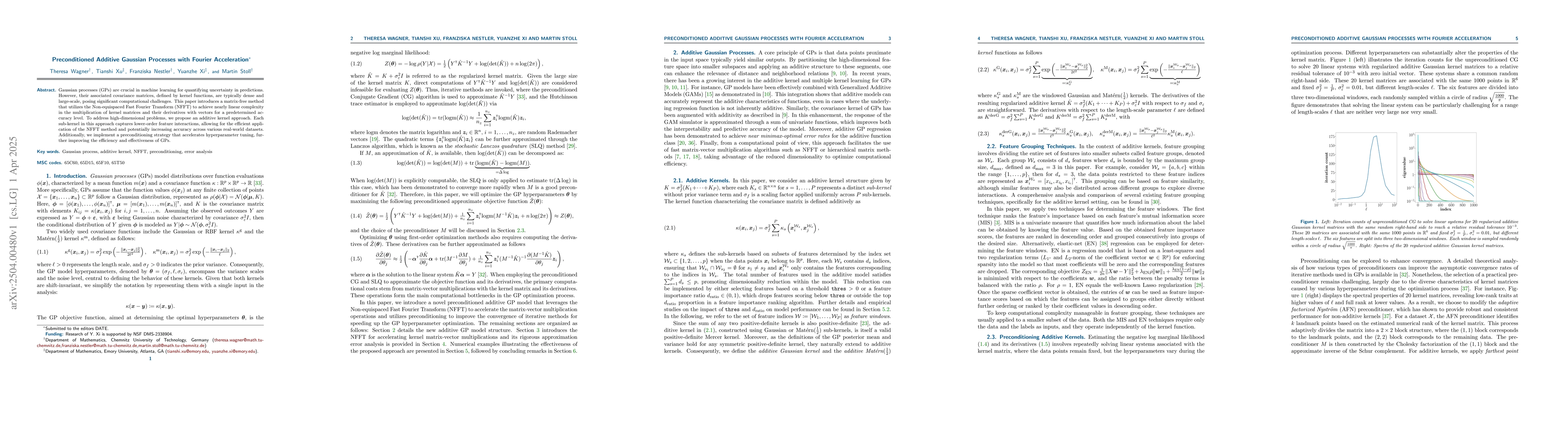 Thumbnail for Preconditioned Additive Gaussian Processes with Fourier Acceleration