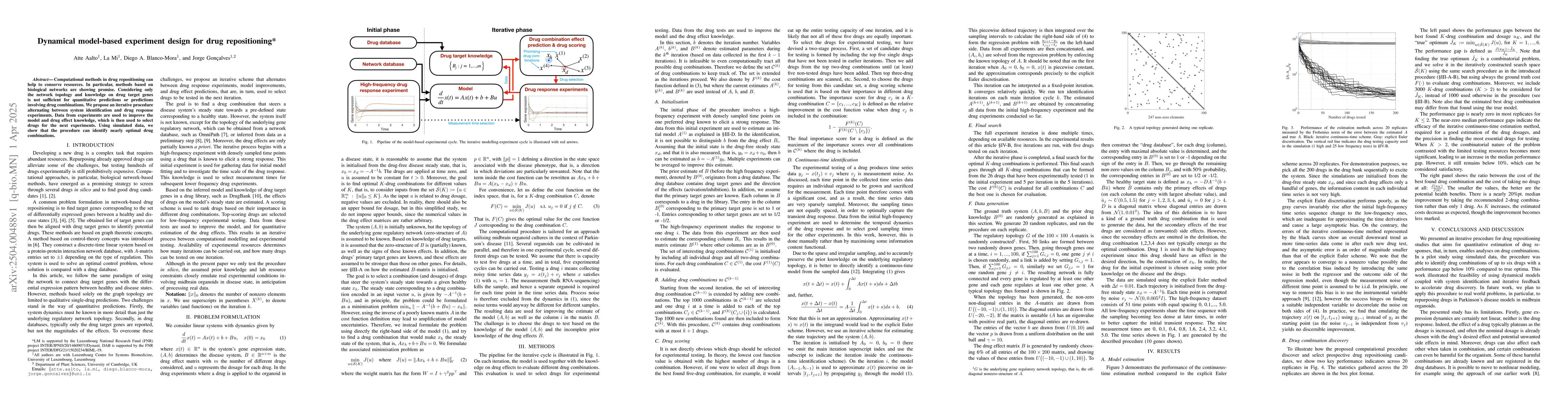 Thumbnail for Dynamical model-based experiment design for drug repositioning