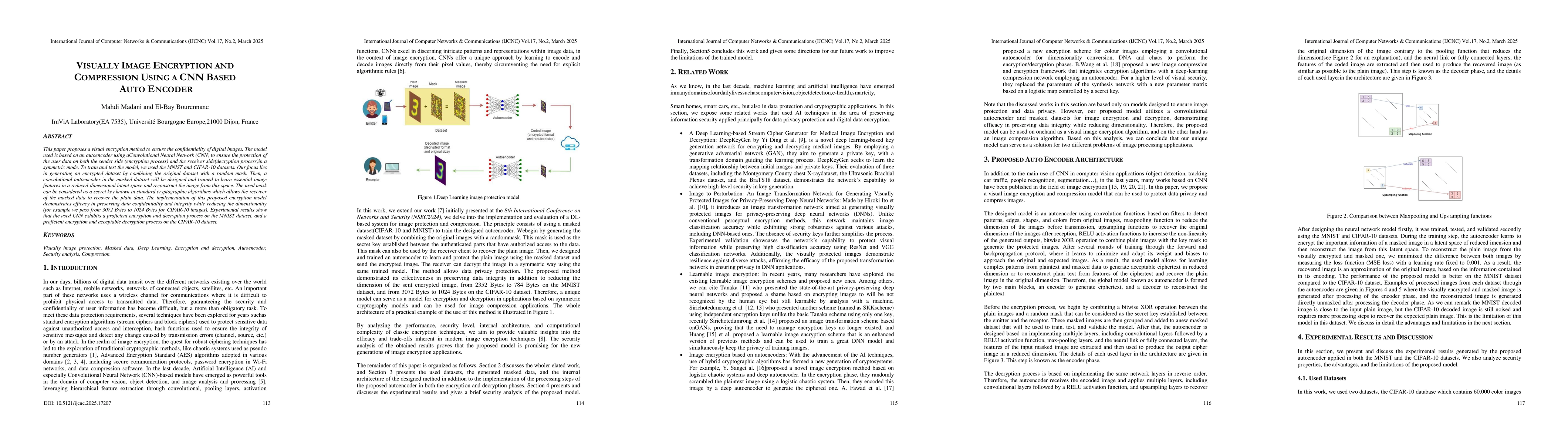 Thumbnail for Visually Image Encryption and Compression Using a CNN-Based Auto Encoder