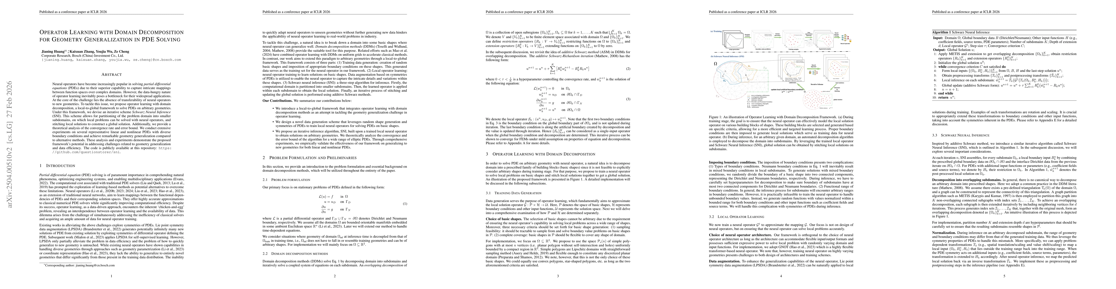 Thumbnail for Operator Learning with Domain Decomposition for Geometry Generalization in PDE Solving