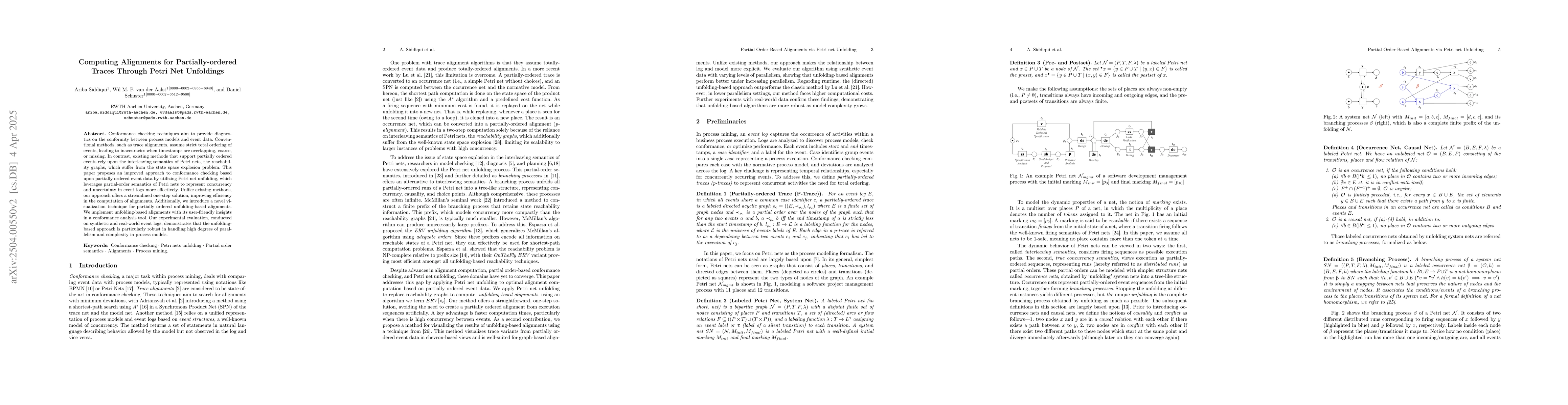 Thumbnail for Computing Alignments for Partially-ordered Traces Through Petri Net
  Unfoldings