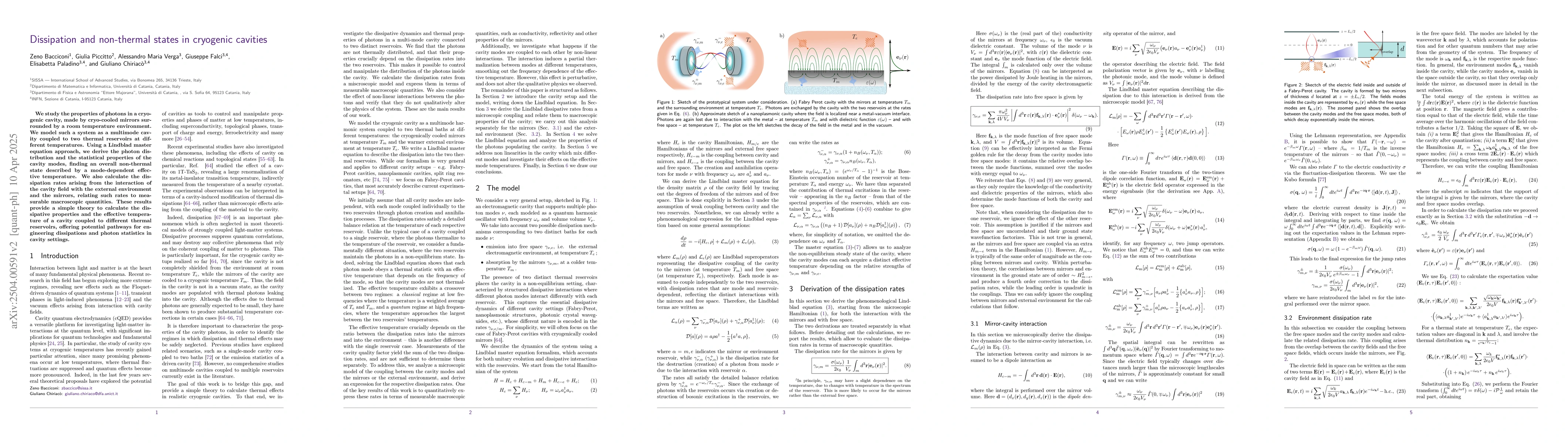 Thumbnail for Dissipation and non-thermal states in cryogenic cavities