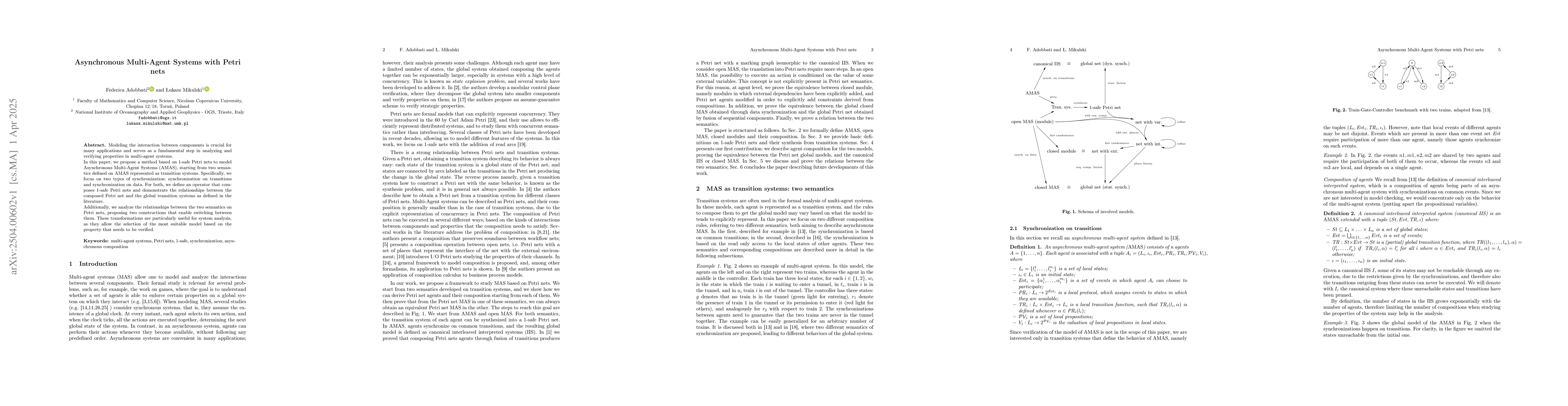 Thumbnail for Asynchronous Multi-Agent Systems with Petri nets
