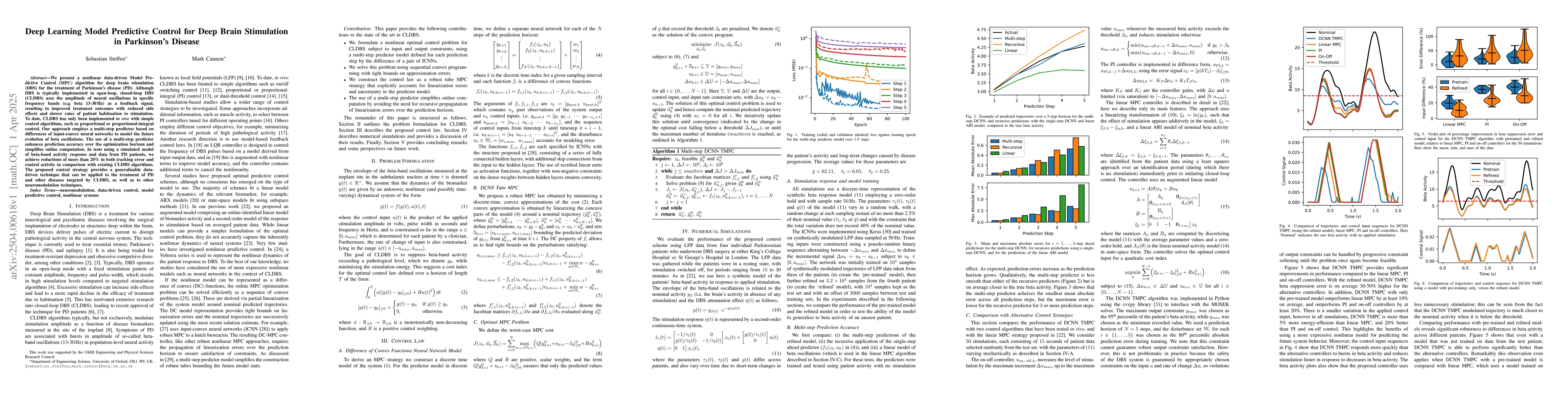 Thumbnail for Deep Learning Model Predictive Control for Deep Brain Stimulation in
  Parkinson's Disease