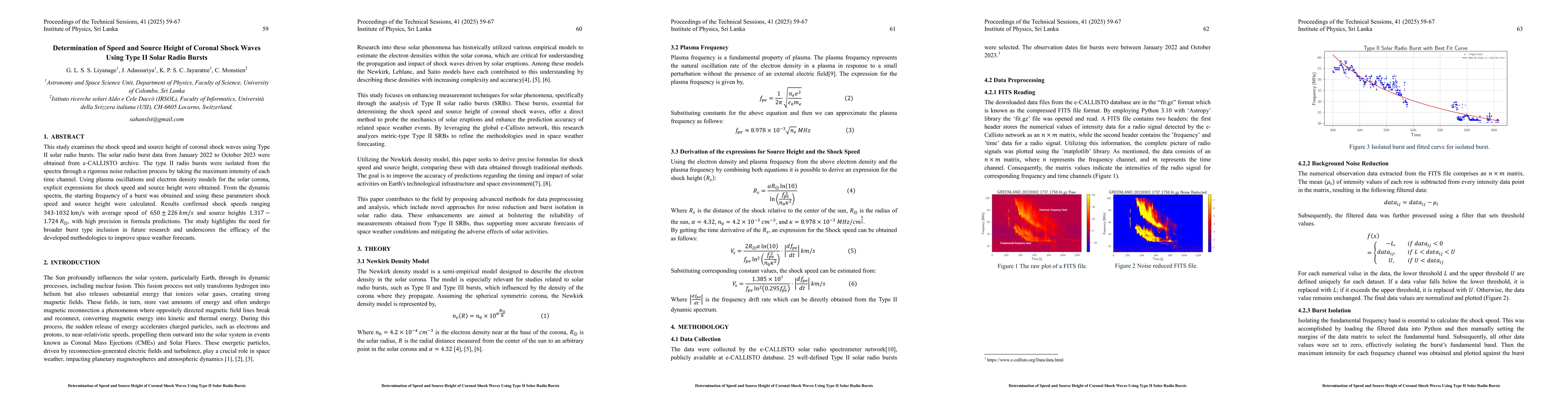 Thumbnail for Determination of Speed and Source Height of Coronal Shock Waves Using
  Type II Solar Radio Bursts