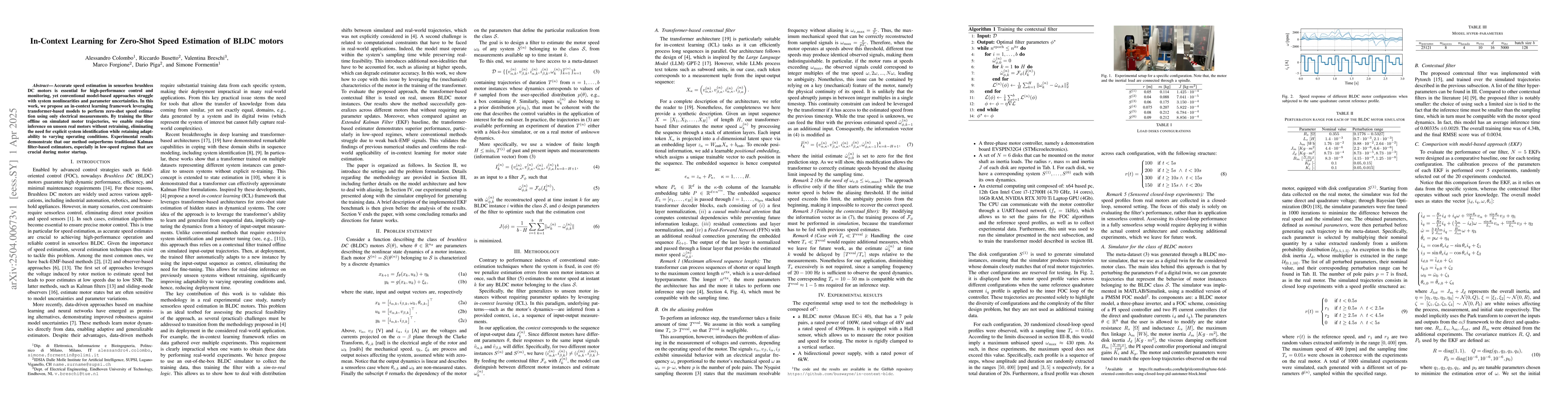 Thumbnail for In-Context Learning for Zero-Shot Speed Estimation of BLDC motors