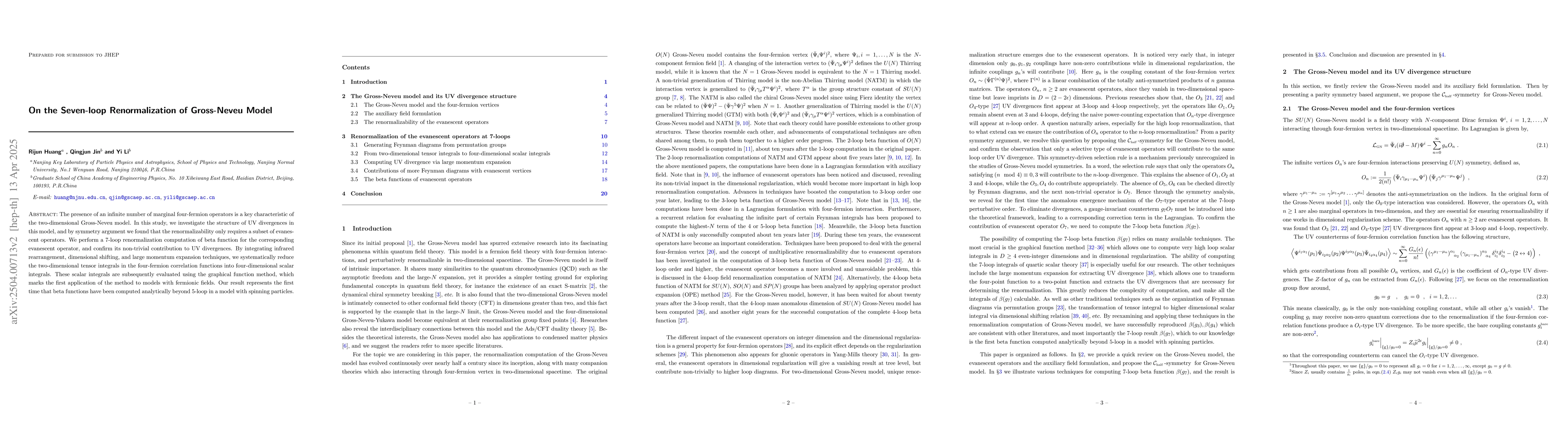 Thumbnail for On the Seven-loop Renormalization of Gross-Neveu Model
