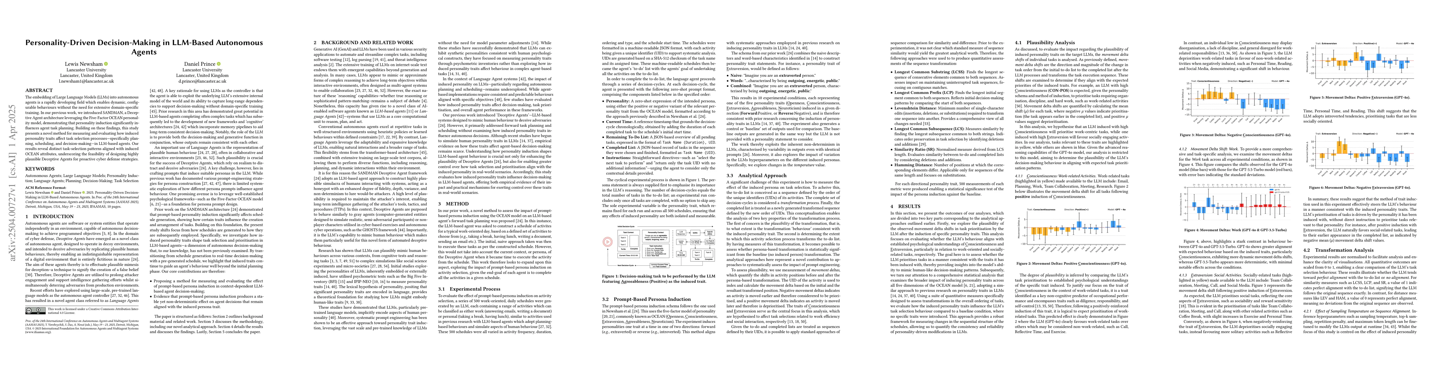 Thumbnail for Personality-Driven Decision-Making in LLM-Based Autonomous Agents