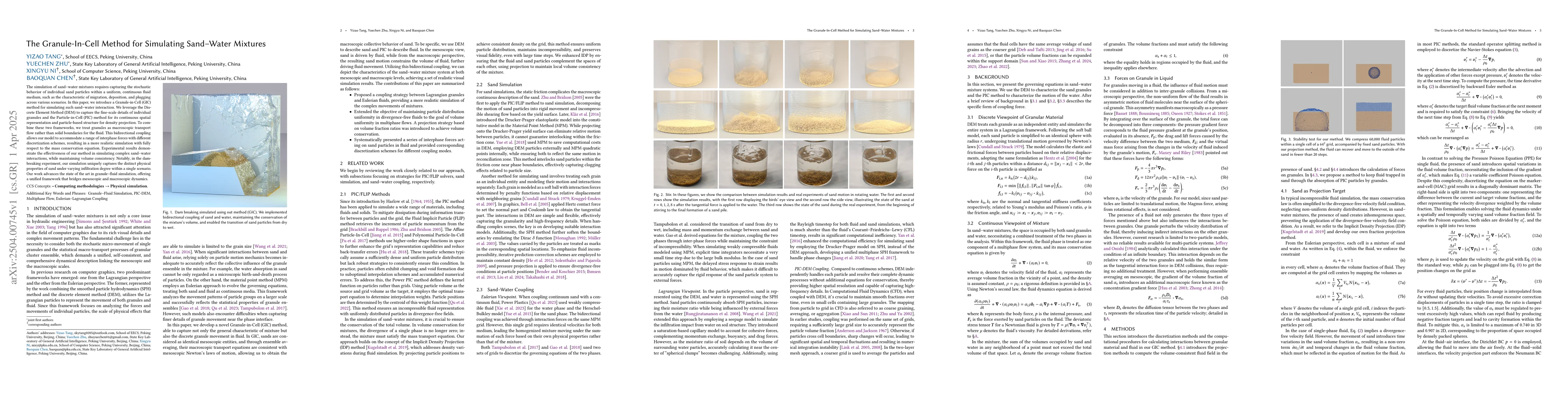 Thumbnail for The Granule-In-Cell Method for Simulating Sand--Water Mixtures